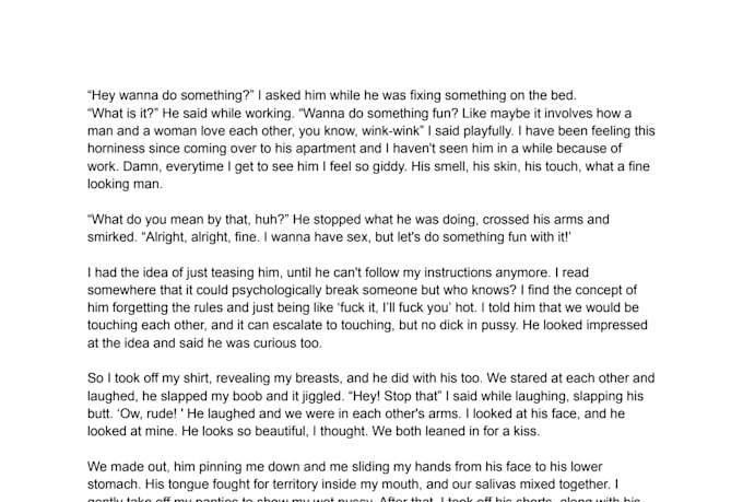 do fanfiction for you